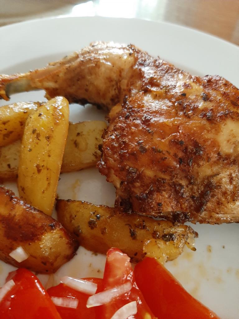 Würzige Hähnchenkeulen
